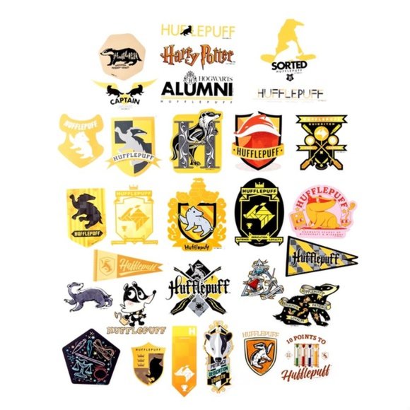 Harry Potter Hufflepuff Waterproof & UV Resistant Vinyl Stickers Decals - Picture 2 of 13
